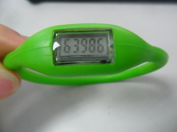 प्रचार सिलिकॉन रबर wristband Pedometer घड़ी, बहुक्रिया आंदोलन सिलिकॉन Wristband घड़ी