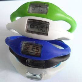 स्वस्थ सिलिकॉन Wristband घड़ी, निविड़ अंधकार महिला फैशन खेल कलाई घड़ी