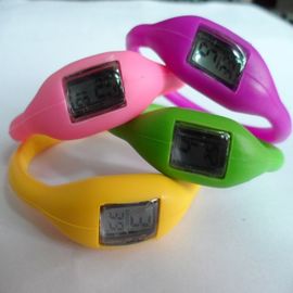 पीएमएस रंग सिलिकॉन Wristband घड़ी रबड़ जेली आयन आयनों घड़ी सिल्क स्क्रीन के साथ मुद्रित
