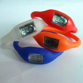 पीएमएस रंग सिलिकॉन Wristband घड़ी रबड़ जेली आयन आयनों घड़ी सिल्क स्क्रीन के साथ मुद्रित
