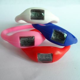 पीएमएस रंग सिलिकॉन Wristband घड़ी रबड़ जेली आयन आयनों घड़ी सिल्क स्क्रीन के साथ मुद्रित
