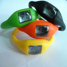 यूनिसेक्स सिलिकॉन Wristband घड़ी, खेल रबड़ जेली आयन निविड़ अंधकार कंगन कलाई घड़ी