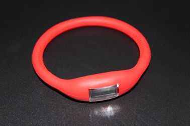 खेल कंगन Wristband घड़ी सिलिकॉन रबर जेली आयन, लाल एलईडी घड़ी के साथ