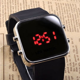 एलईडी सिलिकॉन Wristband देखता काला क्लासिक आकस्मिक खेल शैली सिलिकॉन बैंड