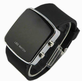 एलईडी सिलिकॉन Wristband देखता काला क्लासिक आकस्मिक खेल शैली सिलिकॉन बैंड