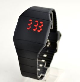 टच करें निमिष सिलिकॉन Wristband घड़ी कस्टम लोगो के साथ स्क्रीन घड़ी