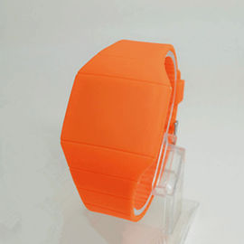 टच करें निमिष सिलिकॉन Wristband घड़ी कस्टम लोगो के साथ स्क्रीन घड़ी