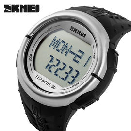 हृदय की दर को Pedometer खेल घड़ियों 50M उलटी गिनती के साथ निविड़ अंधकार