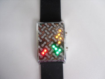 शीतल अनुकूलित एलईडी सिलिकॉन Wristband घड़ी निविड़ अंधकार विरोधी गंदा