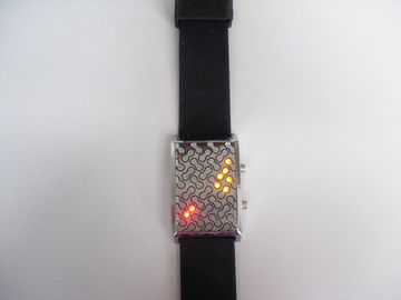 शीतल अनुकूलित एलईडी सिलिकॉन Wristband घड़ी निविड़ अंधकार विरोधी गंदा