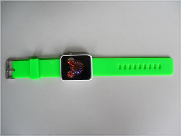 ग्रीन सिलिकॉन Wristband घड़ी निविड़ अंधकार, डिजिटल मिकी माउस Watchs