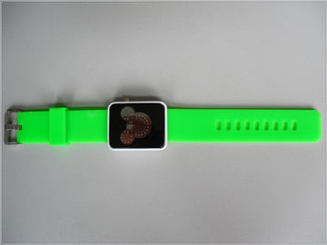 ग्रीन सिलिकॉन Wristband घड़ी निविड़ अंधकार, डिजिटल मिकी माउस Watchs
