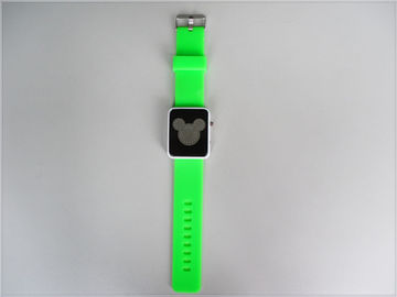 ग्रीन सिलिकॉन Wristband घड़ी निविड़ अंधकार, डिजिटल मिकी माउस Watchs
