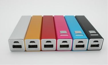 2600mAh धातु यूएसबी पोर्टेबल पावर बैंक, लाल, गुलाबी ग्रीन रजत काले