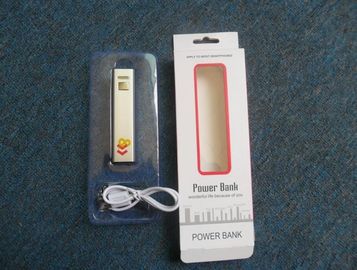 2600mAh धातु यूएसबी पोर्टेबल पावर बैंक, लाल, गुलाबी ग्रीन रजत काले