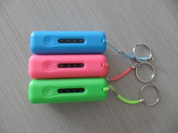2600mAh यूएसबी एलईडी लाइट, लाल / गुलाबी / ग्रीन के साथ पोर्टेबल पावर बैंक
