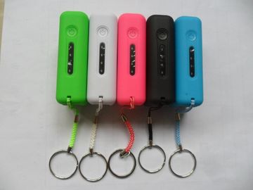 2600mAh यूएसबी एलईडी लाइट, लाल / गुलाबी / ग्रीन के साथ पोर्टेबल पावर बैंक