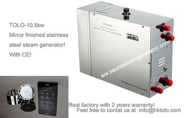 भाप स्टीम जेनरेटर 10.5kw 400V 3 चरण / सौना स्टीम जेनरेटर अतिताप थेरेपी
