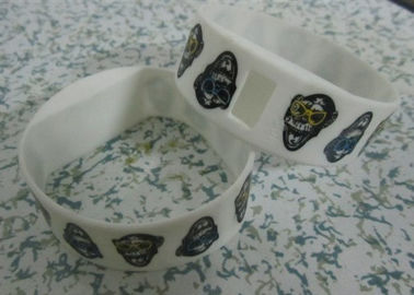 फैशन सफेद डिजिटल सिलिकॉन Wristband पानी प्रतिरोधी 3ATM साथ घड़ियाँ