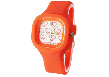 स्टेनलेस स्टील वापस साथ Removeable जेली सिलिकॉन Wristband घड़ी
