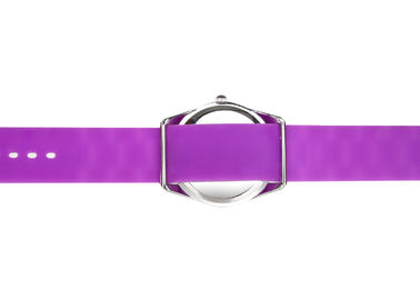 जेली हीरा महिला सिलिकॉन Wristband घड़ियाँ निविड़ अंधकार, Hermosa गुलाबी पट्टा